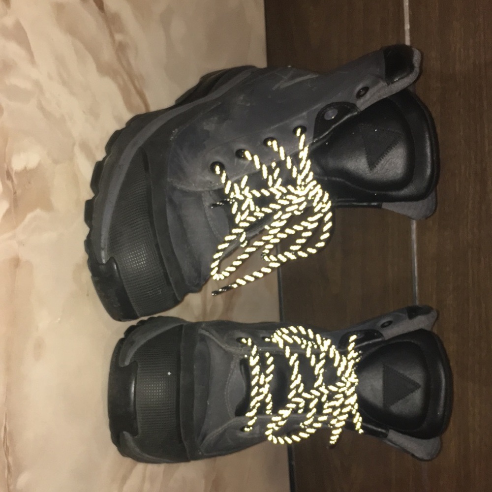 Grey and black Nike ACG water shield snow boot size 10.5